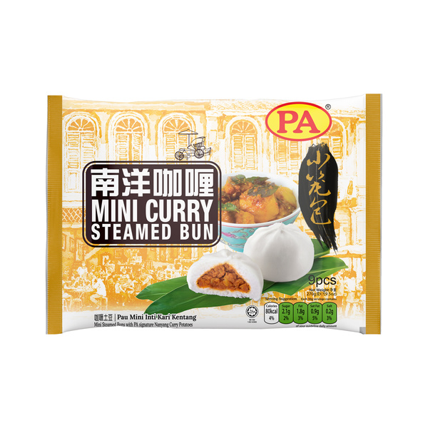 MINI STEAM BUNS PASTRY CURRY POTATO 9PCS