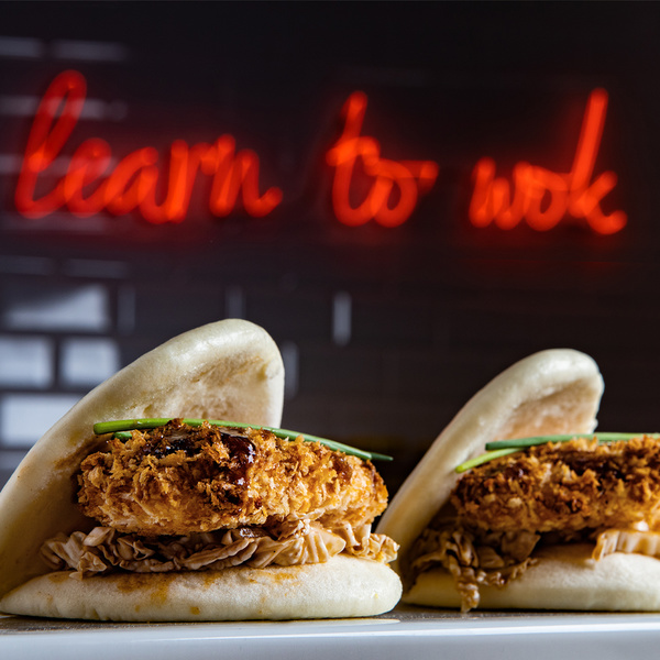 Bao with Chicken Katsu & Tonkatsu Mayo