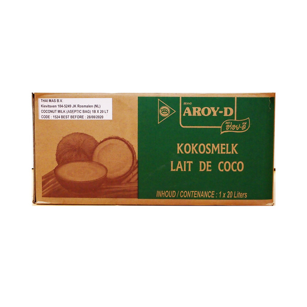 coconut milk aseptic bag, uht 20000gr/20000ml