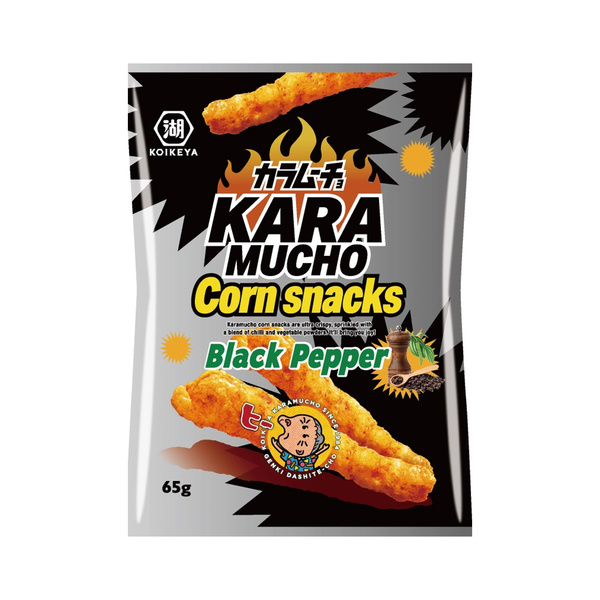 CORN SNACK KARAMUCHO BLACK PEPPER 65gr