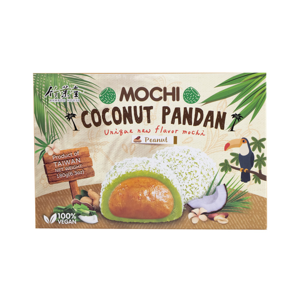 COCONUT PANDAN PEANUT MOCHI 180gr