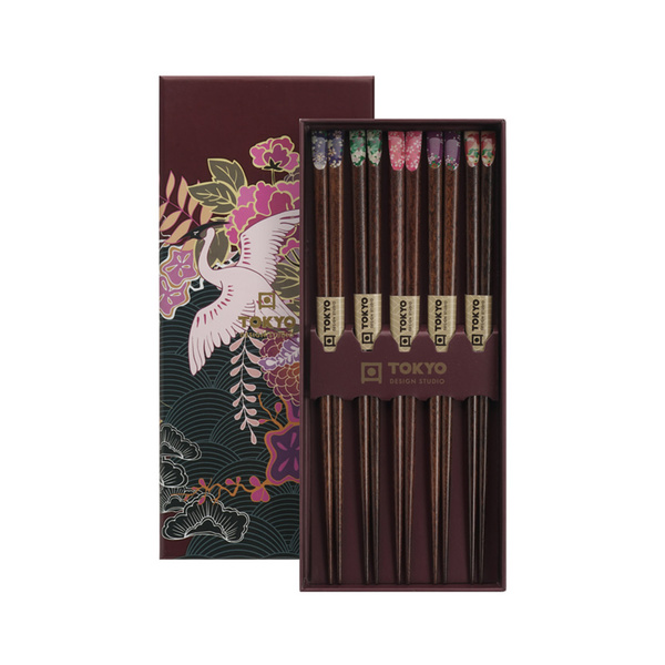 japan flower chopstick  giftset/5 1Set