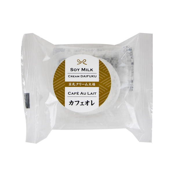 RICE CAKE CREAM DAIFUKU (CAFE AU LAIT), FILLED WITH BEAN PUREE & SWEET SOY MILK 10X60GR 600gr