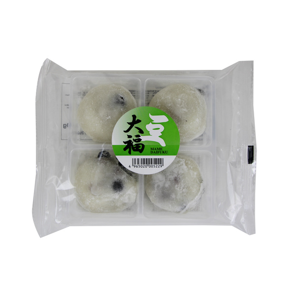 rice cake mame daifuku, with whole beans. filling sweet red beans 4x50gr 200gr
