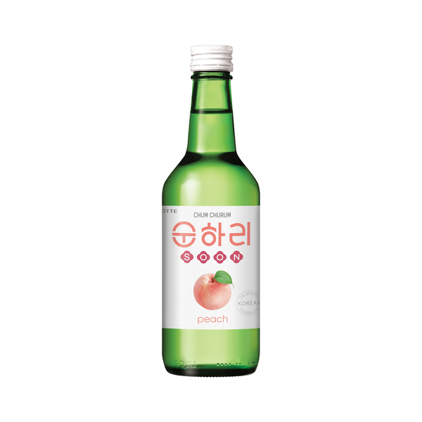 soju peach flavour 12% alc 350gr/350ml