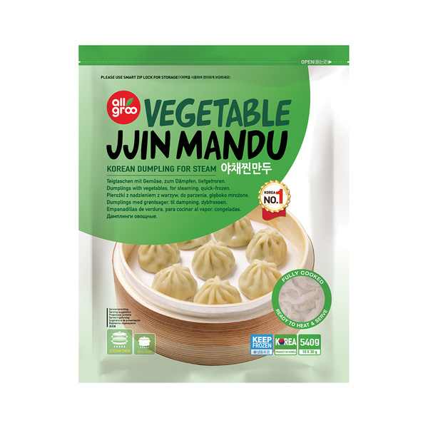 vegetable jjin mandu for steam 540gr