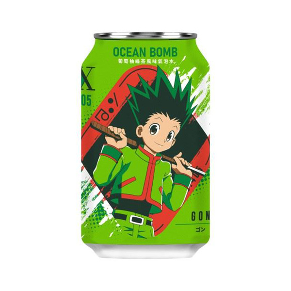 SPARKLING WATER GRAPEFRUIT & GREEN TEA FLAVOR HUNTER 330gr/330ml