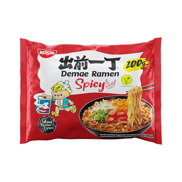 demae ramen spicy instant noodle 100gr