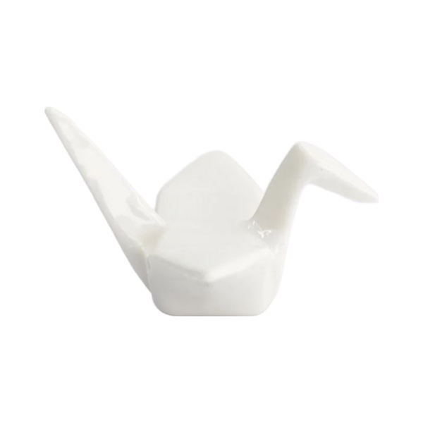 chopsticks rest crane white 1Pc