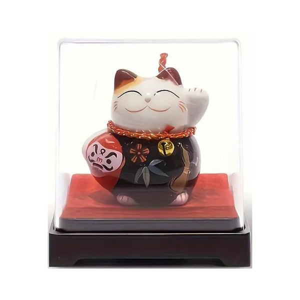 LUCKY CAT IN BOX BLACK 1Pc