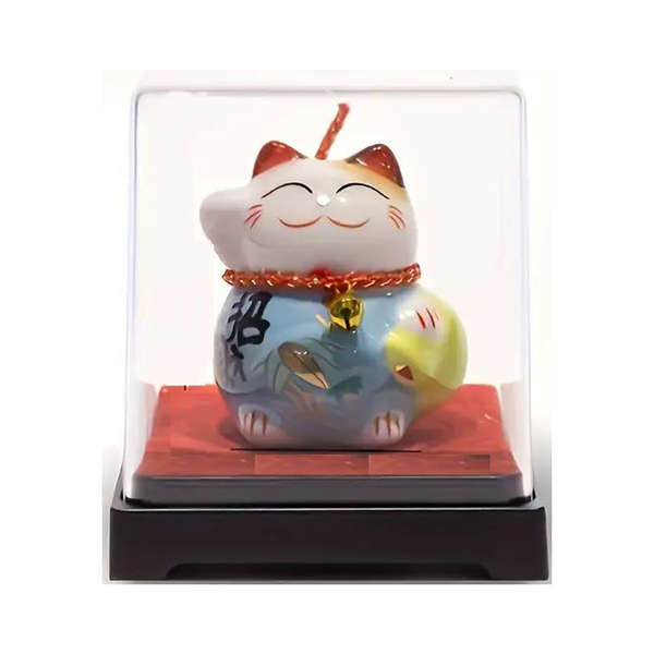 LUCKY CAT IN BOX BLUE 1Pc