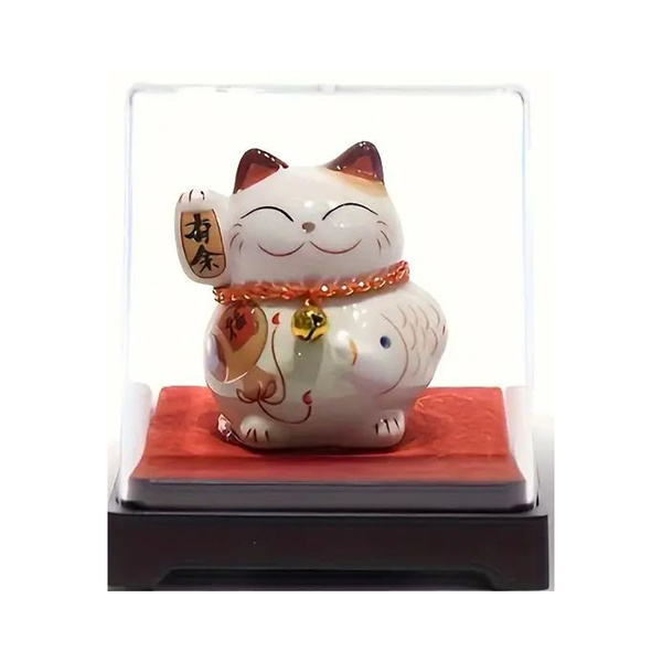 LUCKY CAT IN BOX WHITE 1Pc