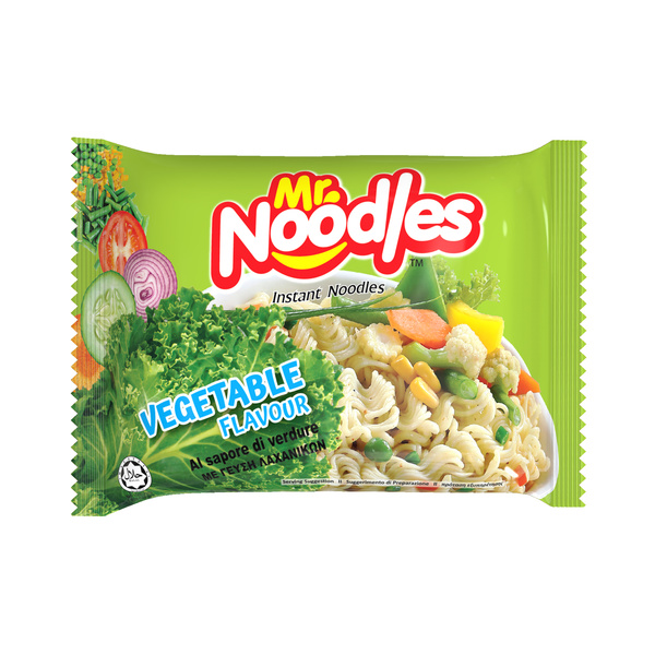 vegetable flavor instant noodle pack 70gr