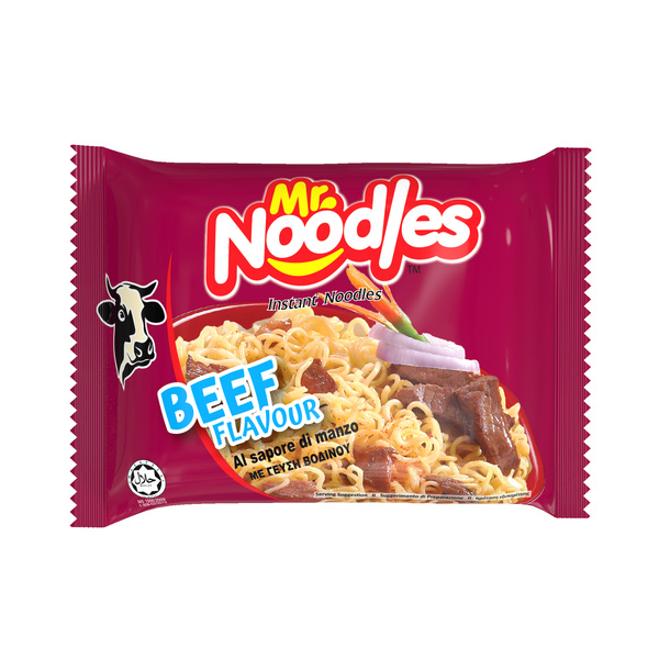 beef flavor instant noodle pack 70gr