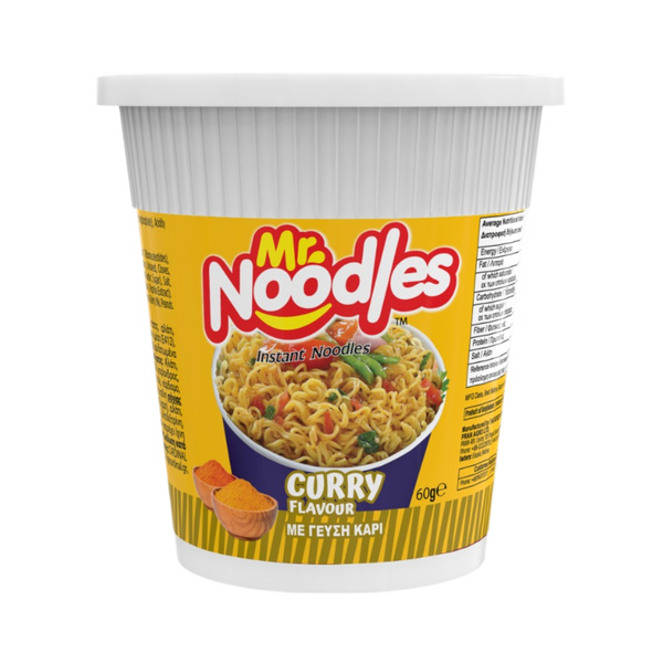 curry flavor instant noodle cup 60gr