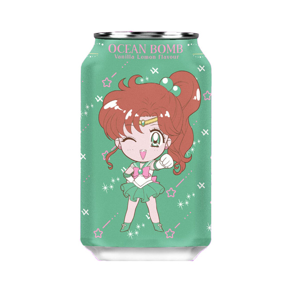 sparkling drink vanilla & lemon flavor sailor moon 330gr/330ml