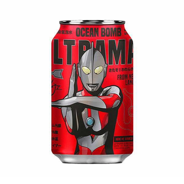 sparkling drink ramune flavor ultraman 330gr/330ml