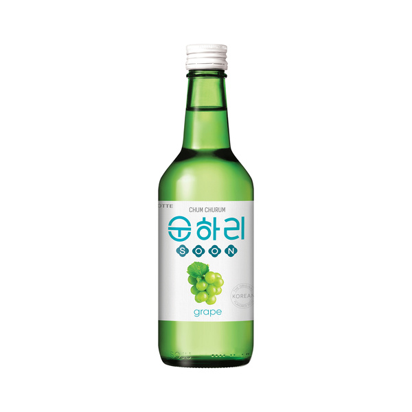 soju green grape flavour 12% alc 350gr/350ml