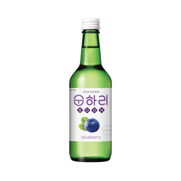 soju blueberry flavour 12% alc 350gr/350ml