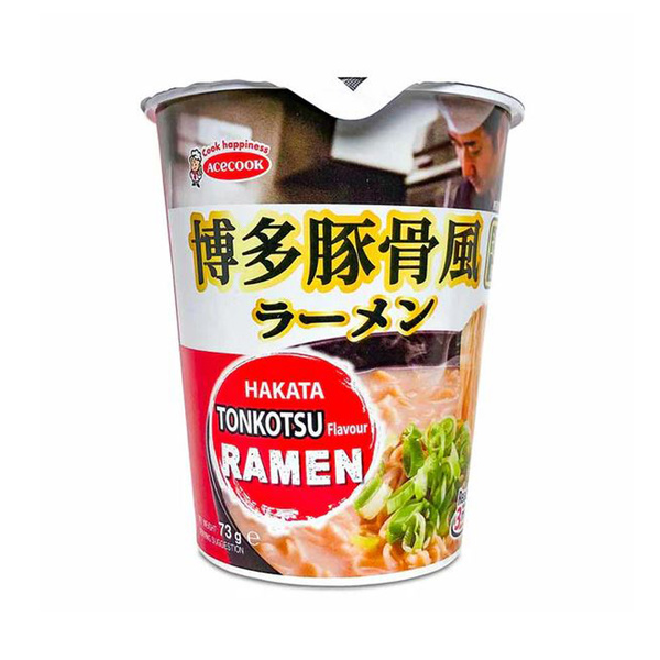 ippin cup instant noodle tonkotsu flavour 73gr