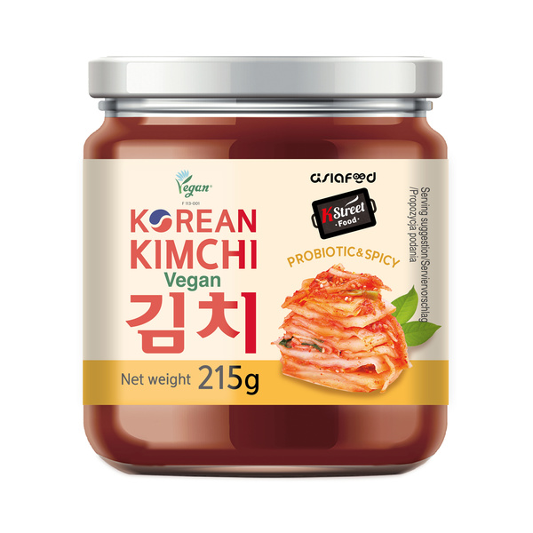 kimchi in a glass jar 215gr