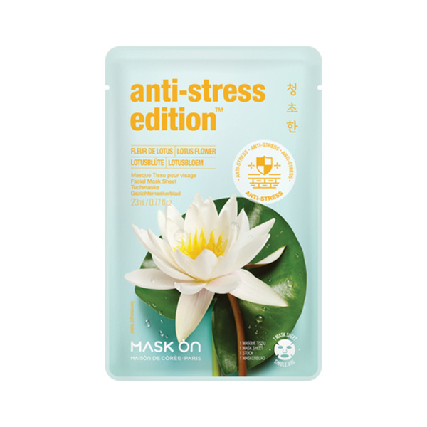 ANTI-STRESS FACIAL MASK SHEET WITH LOTUS FLOWER 1Pc