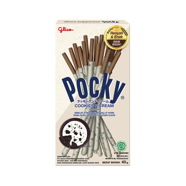 cookies and cream flavor biscuit stick 40gr
