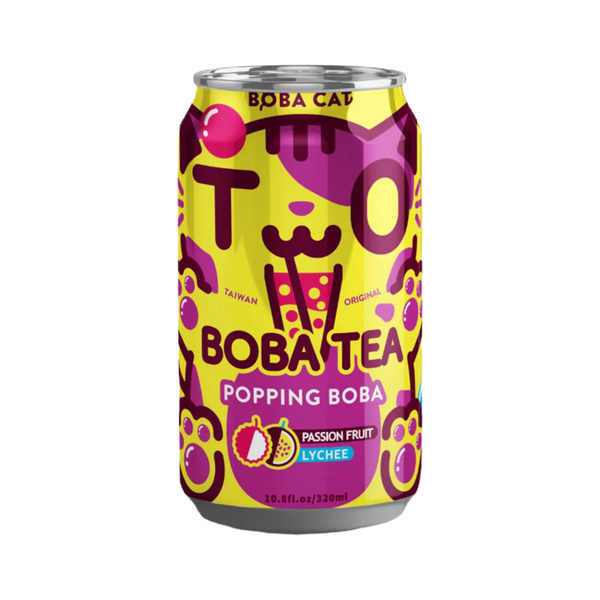 POPPING BOBA BUBBLE TEA PASSIONFRUIT LYCHEE 320gr/320ml