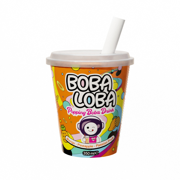 POPPING BOBA DRINK MANGO, PASSION FRUIT, PINEAPPPLE