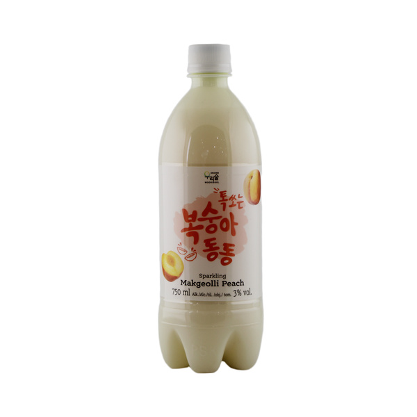 makgeolli sparkling peach alc 3% 750gr/750ml