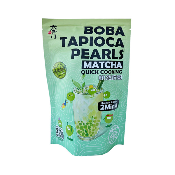 BOBA TAPIOCA PEARLS QUICK COOKING MATCHA FLAVOUR 250gr