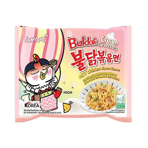 BULDAK RAMEN CREAM CARBONARA INSTANT NOODLE HOT CHICKEN 140gr