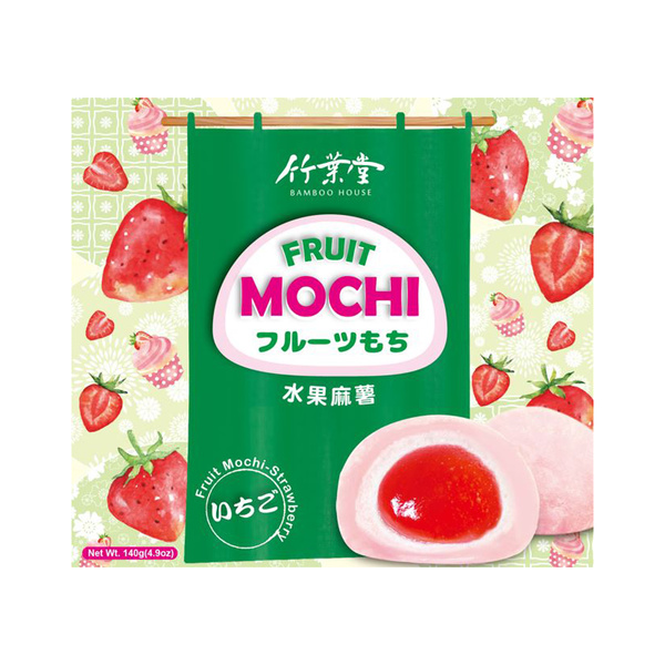 fruit mochi strawberry flavor 140gr