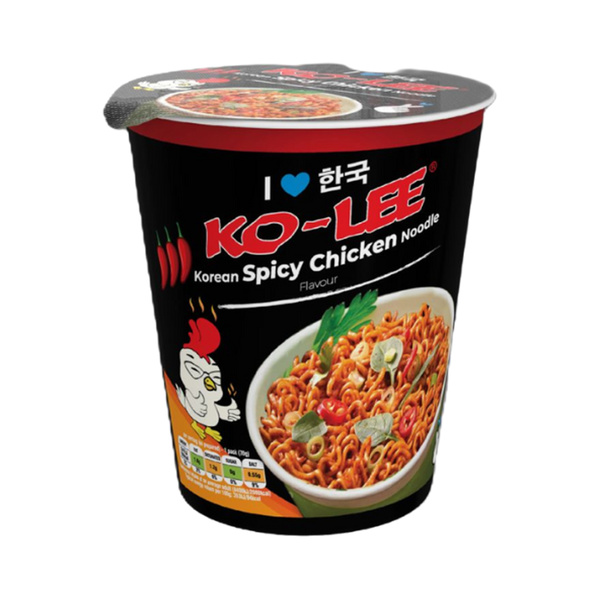korean instant noodle spicy chicken cup 65gr