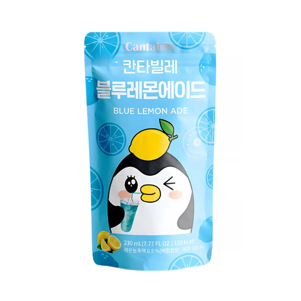 ade drink blue lemon flavor 230gr/230ml