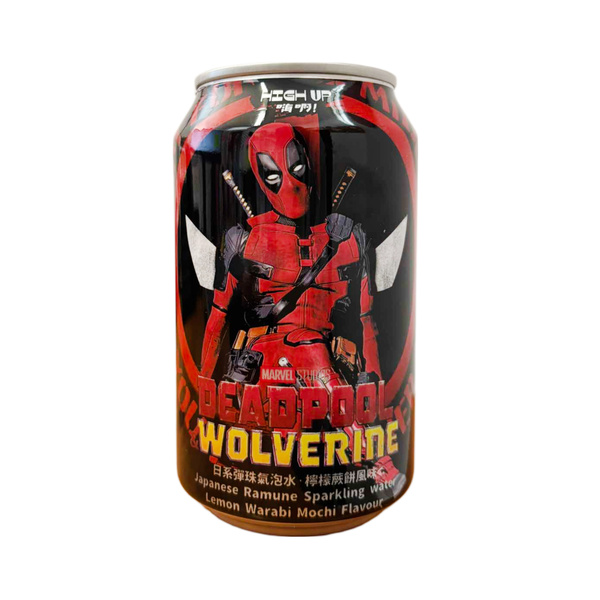 ramune sparkling water deadpoolandwolverine lemon warabi mochi flavor 330gr/230ml