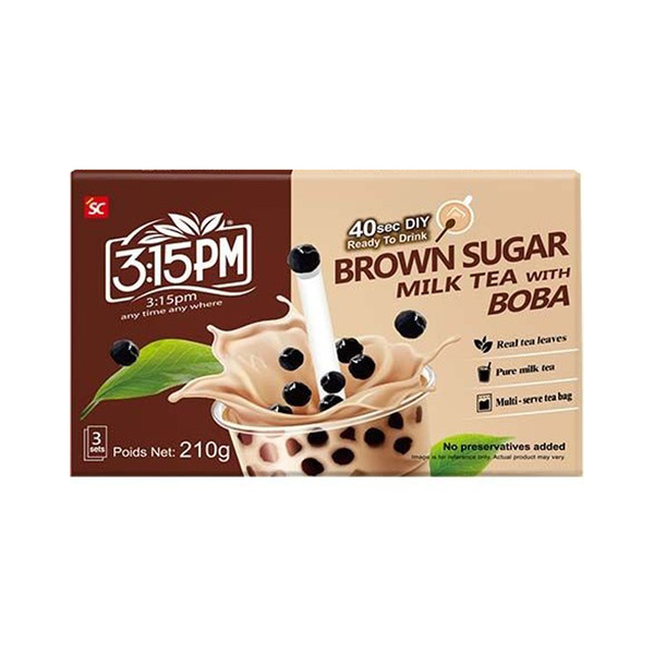 bubble milk tea with boba brown sugar 210gr