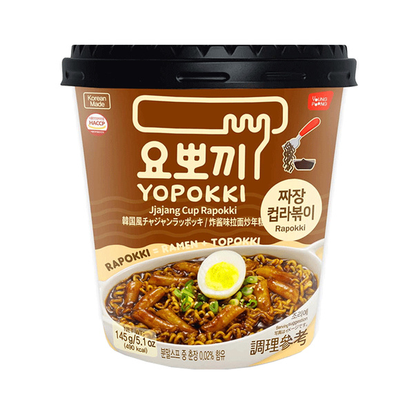 rapokki rice cake jjajang cup 145gr