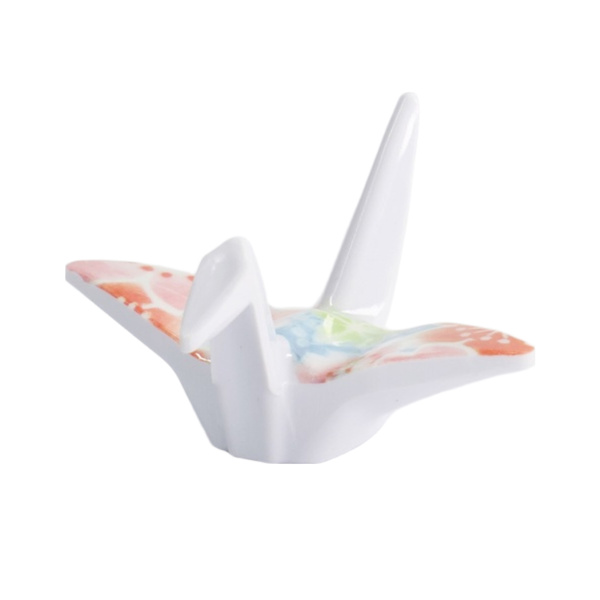 chopsticks rest crane pink 5.7x5x3cm 1Pc