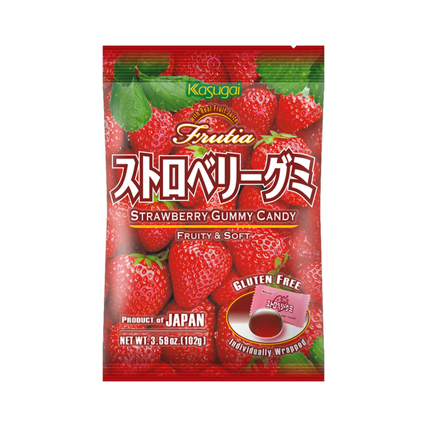 frutia gummy candy strawberry 102gr