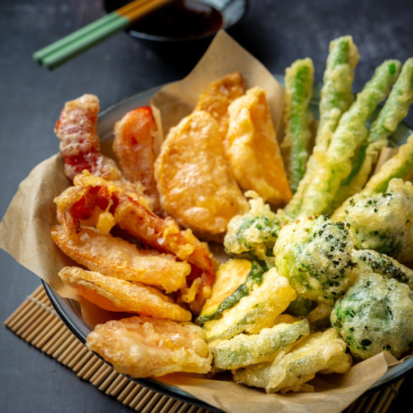 Vegetable Tempura with tempura flour