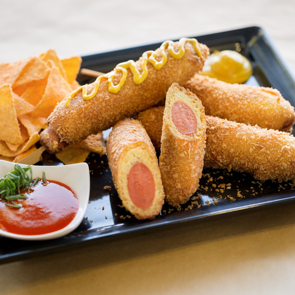 Corn Dogs with Panko