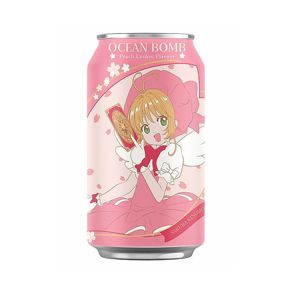 sparkling drink peach lychee flavor 330gr/330ml