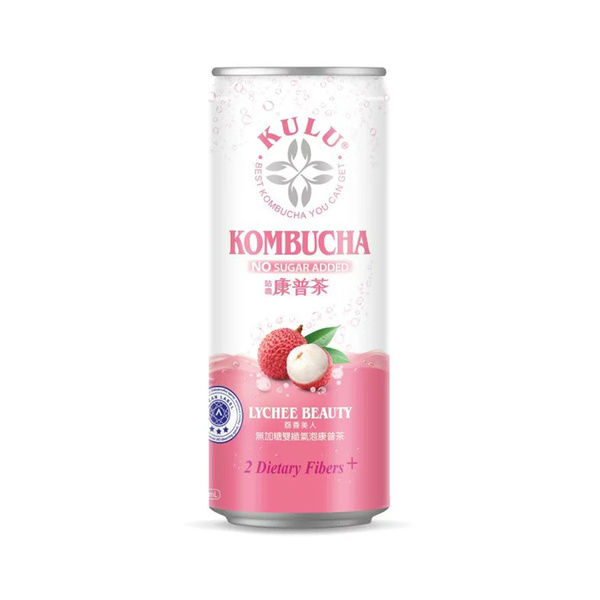 kombucha sparkling drink lychee beauty flavor sugar free 235gr/235ml