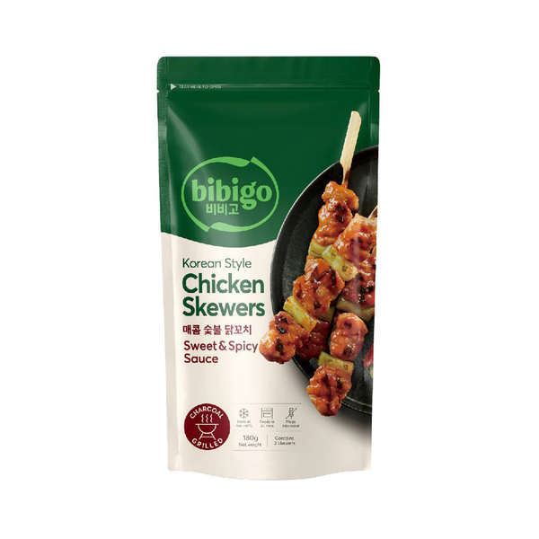 CHICKEN SKEWERS KOREAN STYLE, SWEET & SPICY 180gr