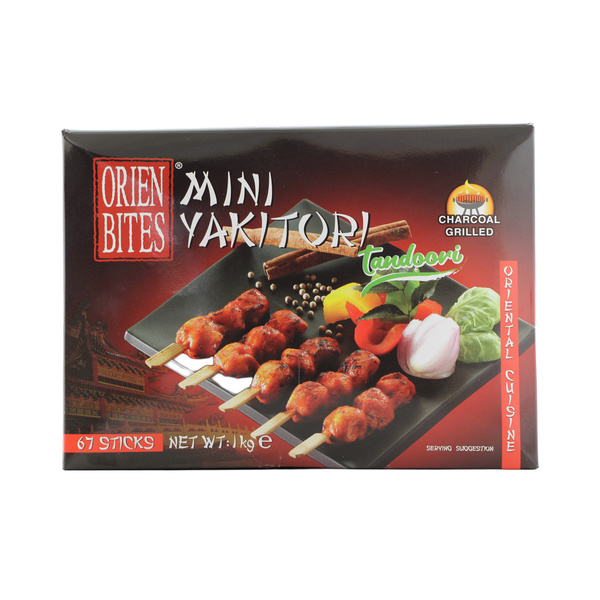 mini yakitori tandoori  15g x 67pcs 1000gr