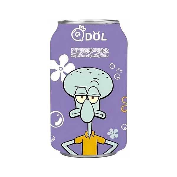 sparkling drink grape flavor squidward spongebob 330gr/330ml