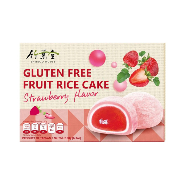 mochi fruit rice cake (strawberry flavor) 180gr