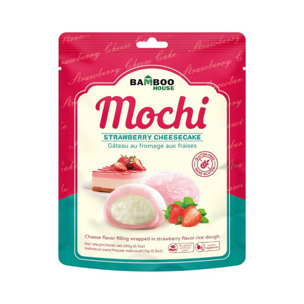 strawberry cheesecake flavor mochi 180gr