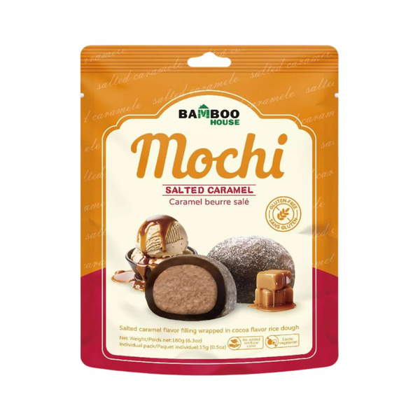 salted caramel flavor mochi 180gr